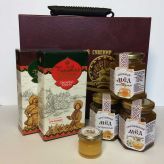 Подарочный набор мёда в чемодане сувенирный